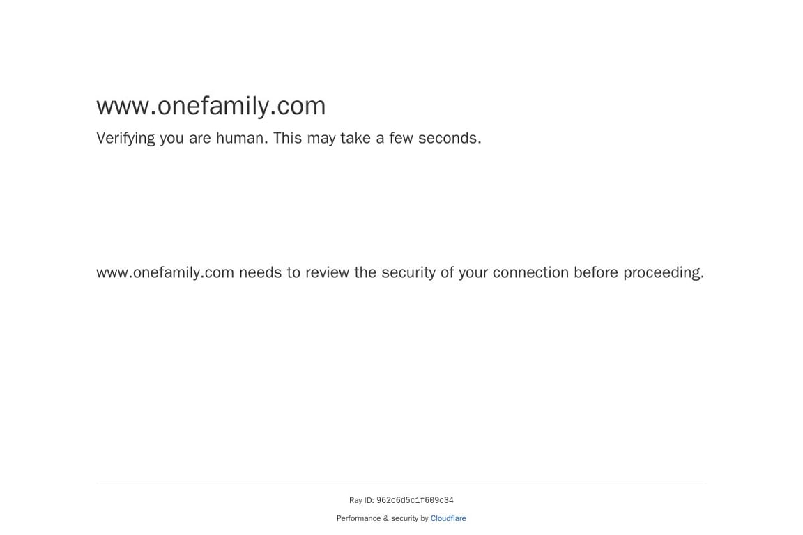 OneFamily homepage