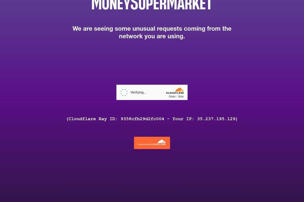MoneySupermarket homepage