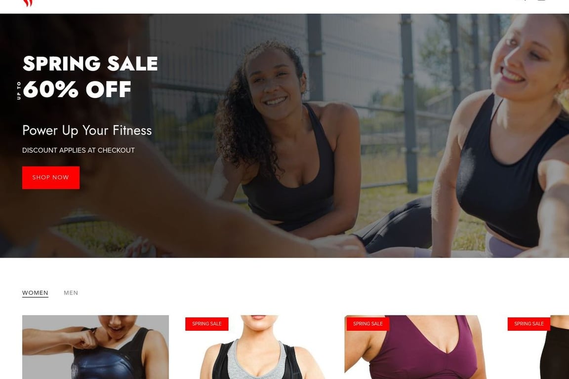 Sweat Shaper homepage