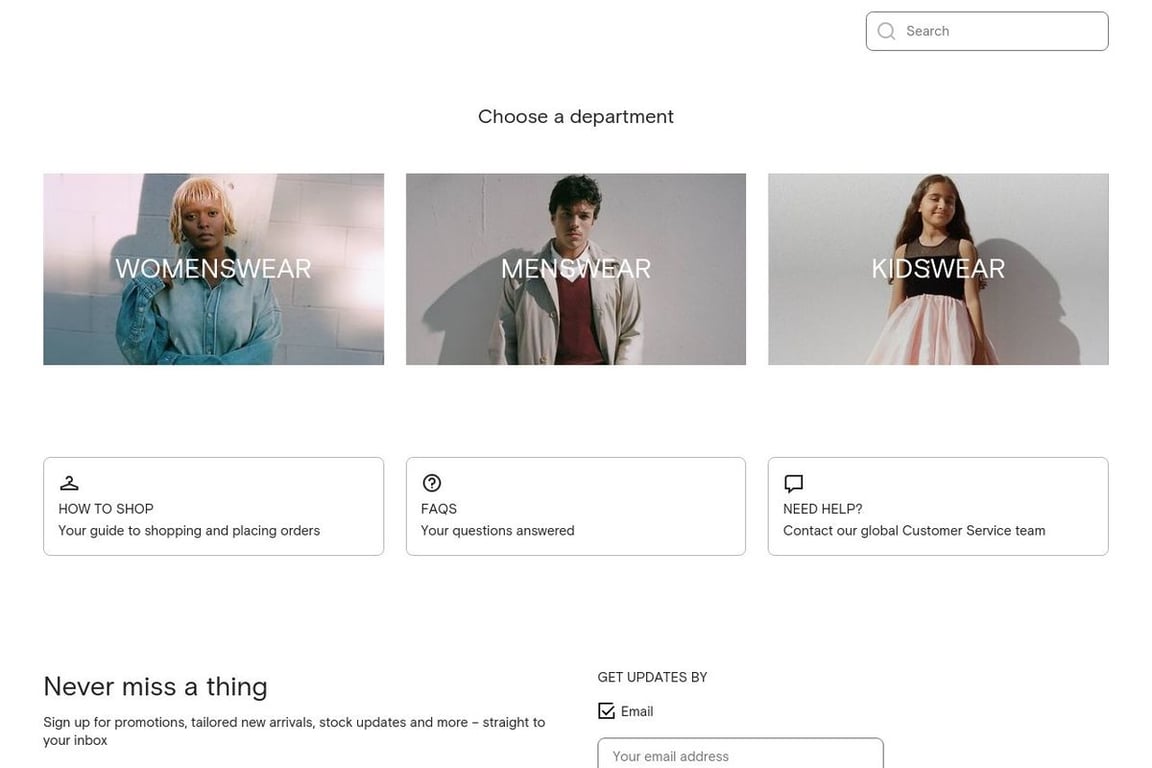 FARFETCH USA homepage