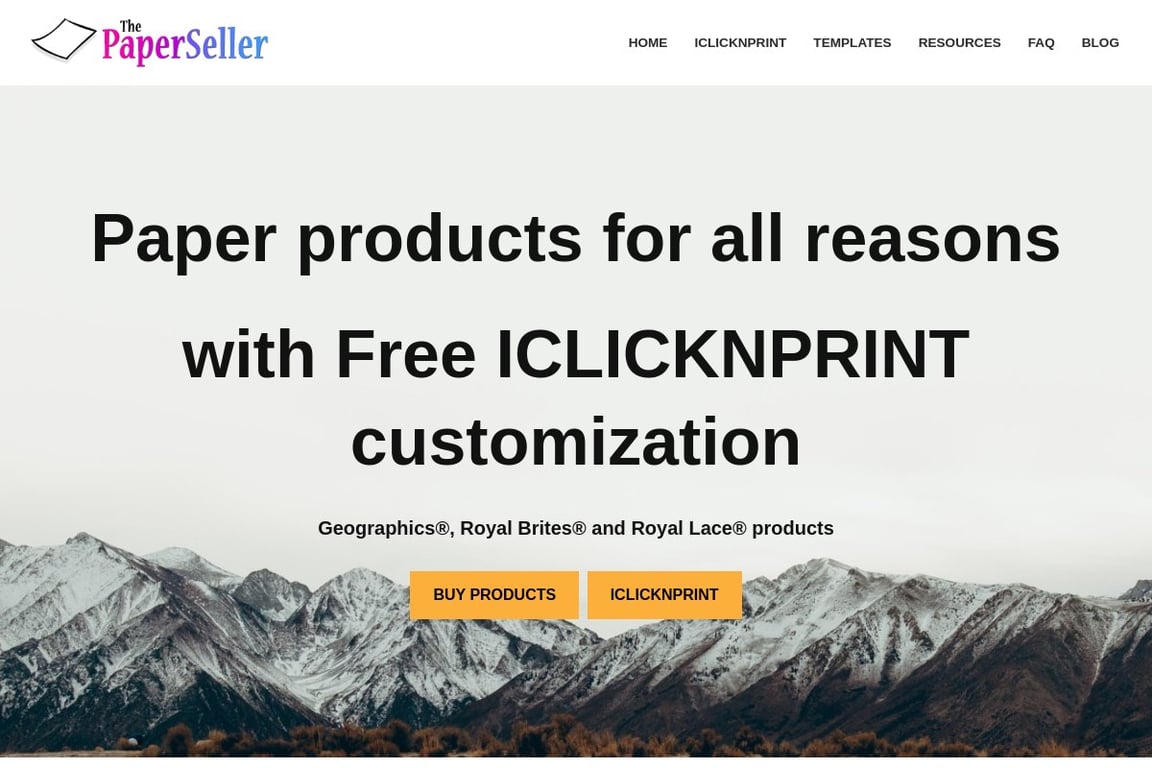ThePaperSeller.com homepage