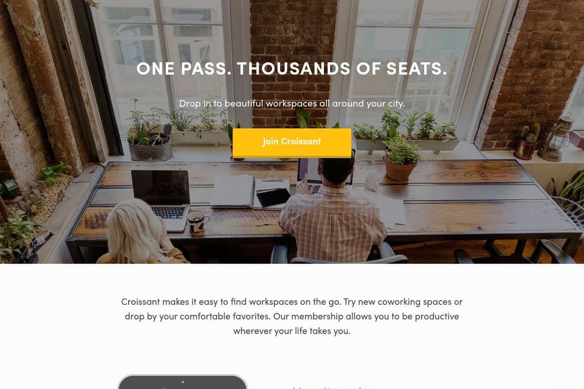 Croissant homepage