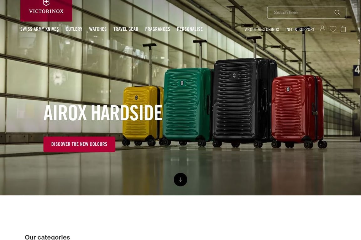 Victorinox UK homepage