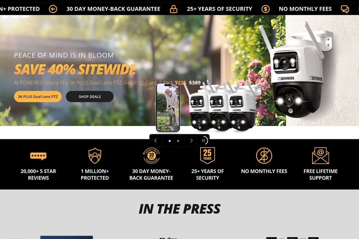 Defender Camera Preferred homepage