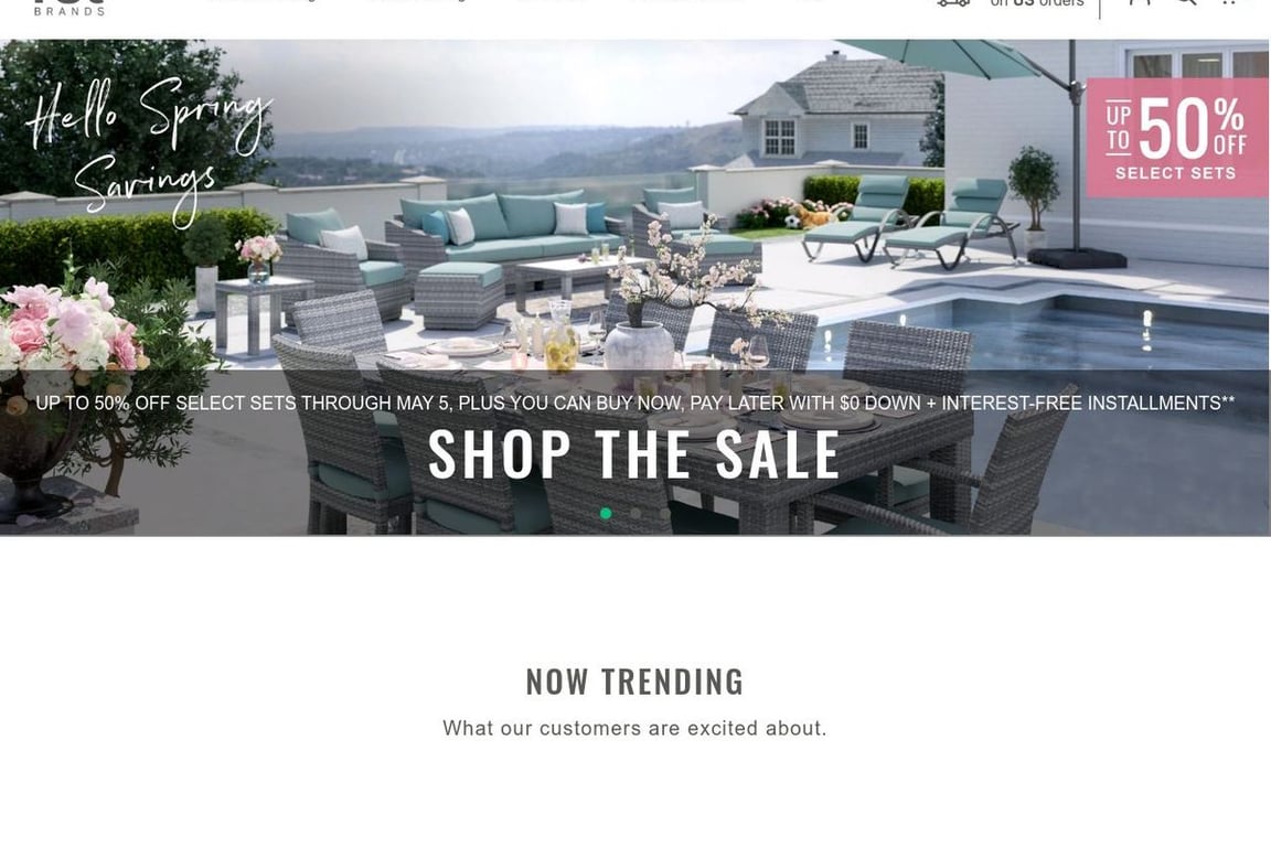 RST Brands homepage