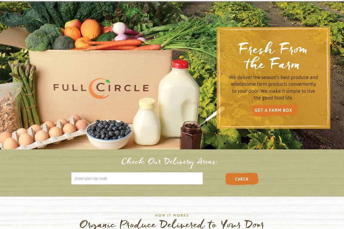 Full Circle Farms homepage