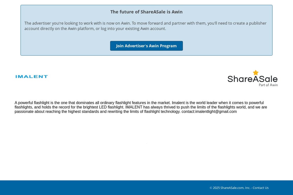 Imalent affiliate program signup page