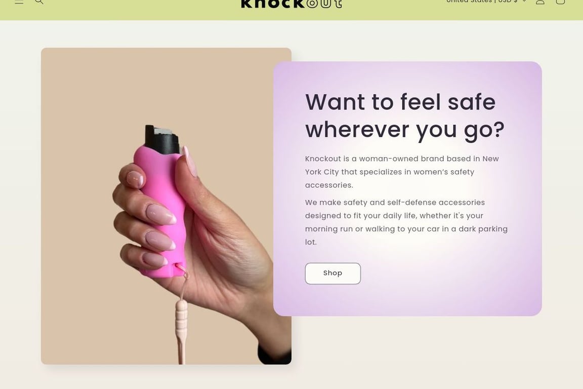 Knockout homepage