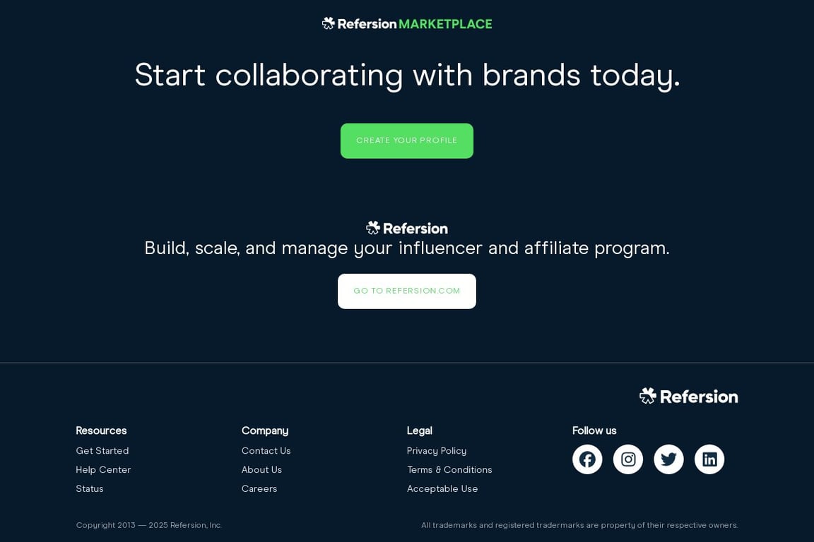 Kranse Institute affiliate program signup page