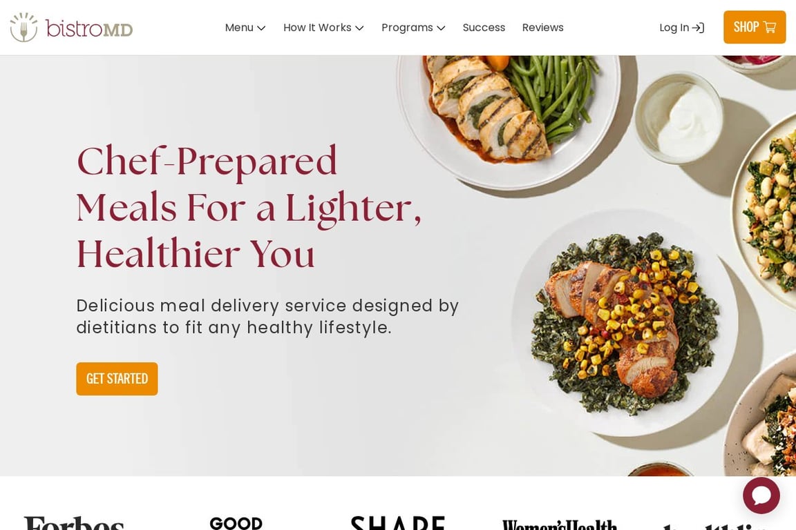 BistroMD homepage