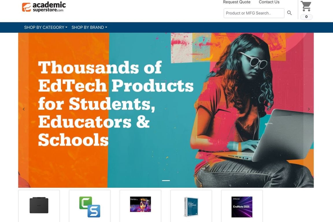 Academic Superstore affiliate program signup page
