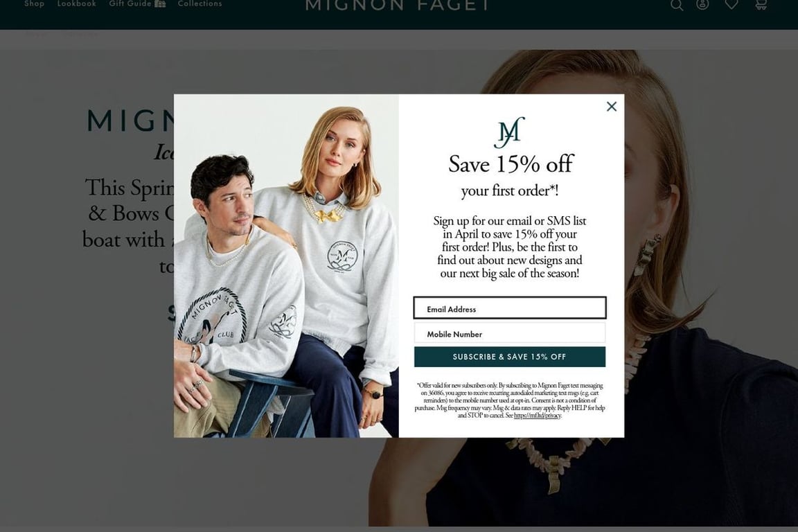 Mignon Faget homepage