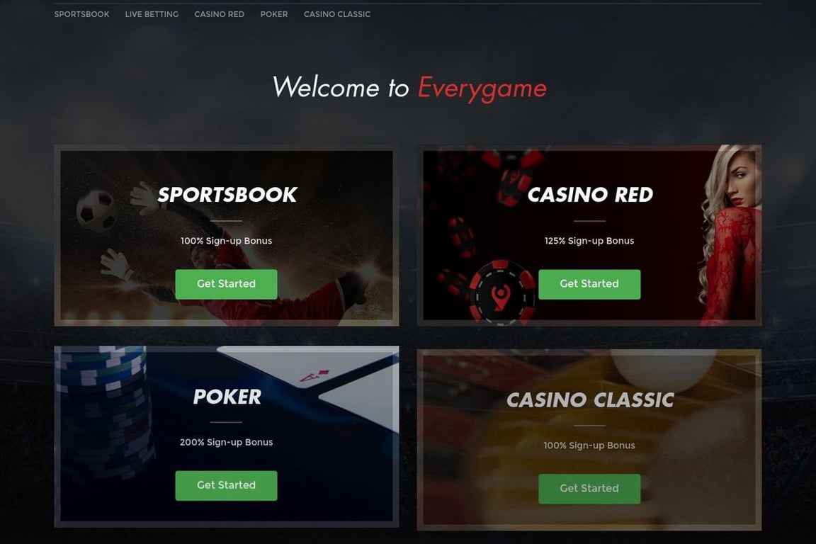 Intertops homepage