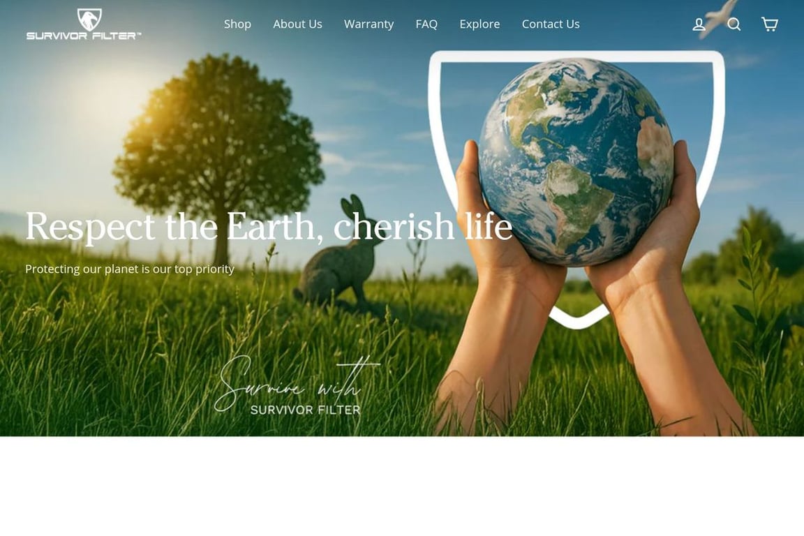 Survior Filter homepage
