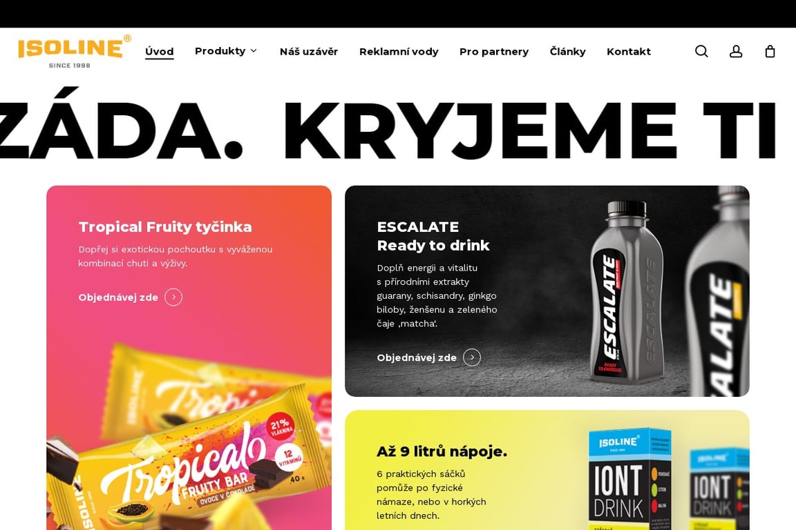 Isoline.cz homepage