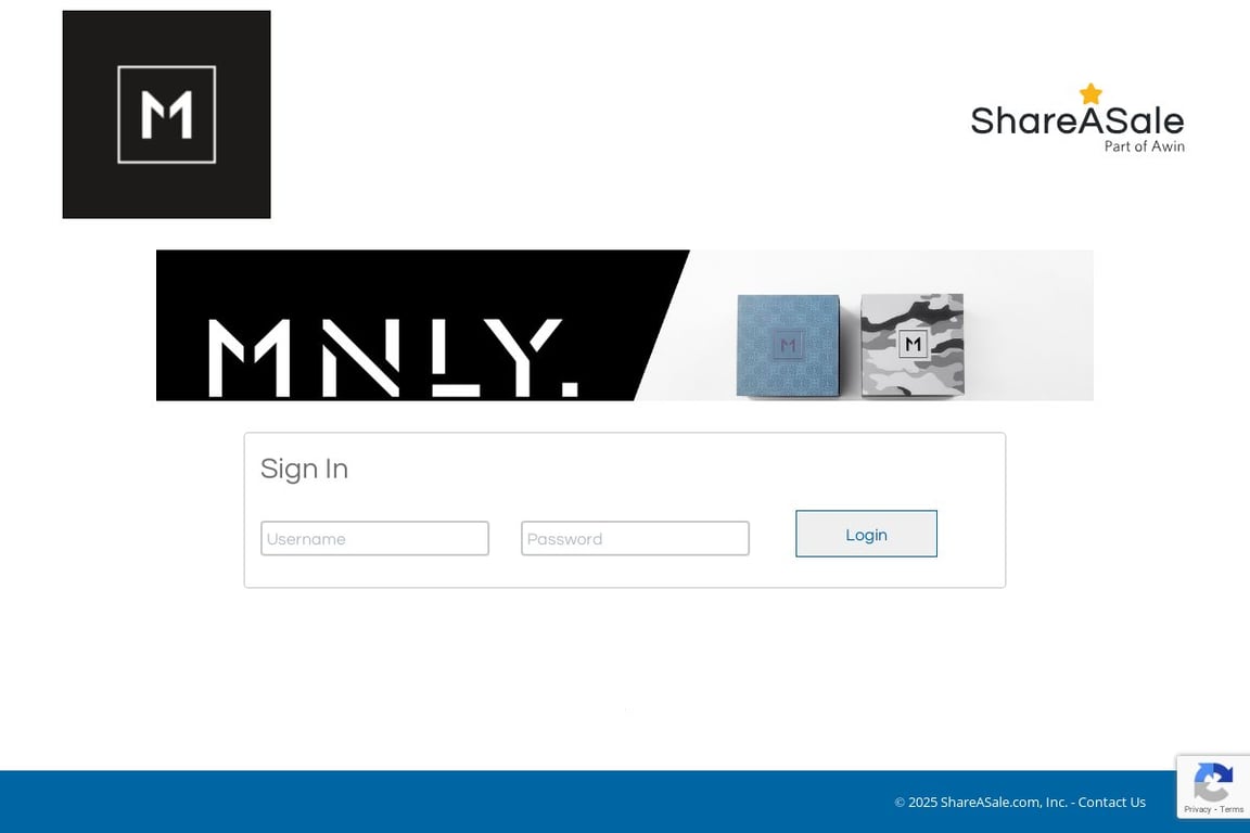 MNLY LLC affiliate program signup page
