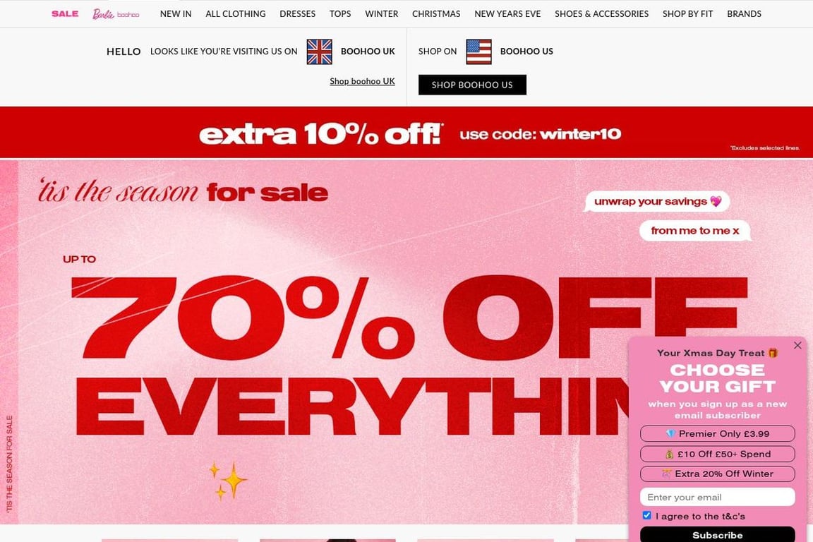 Boohoo hot sale uk sale