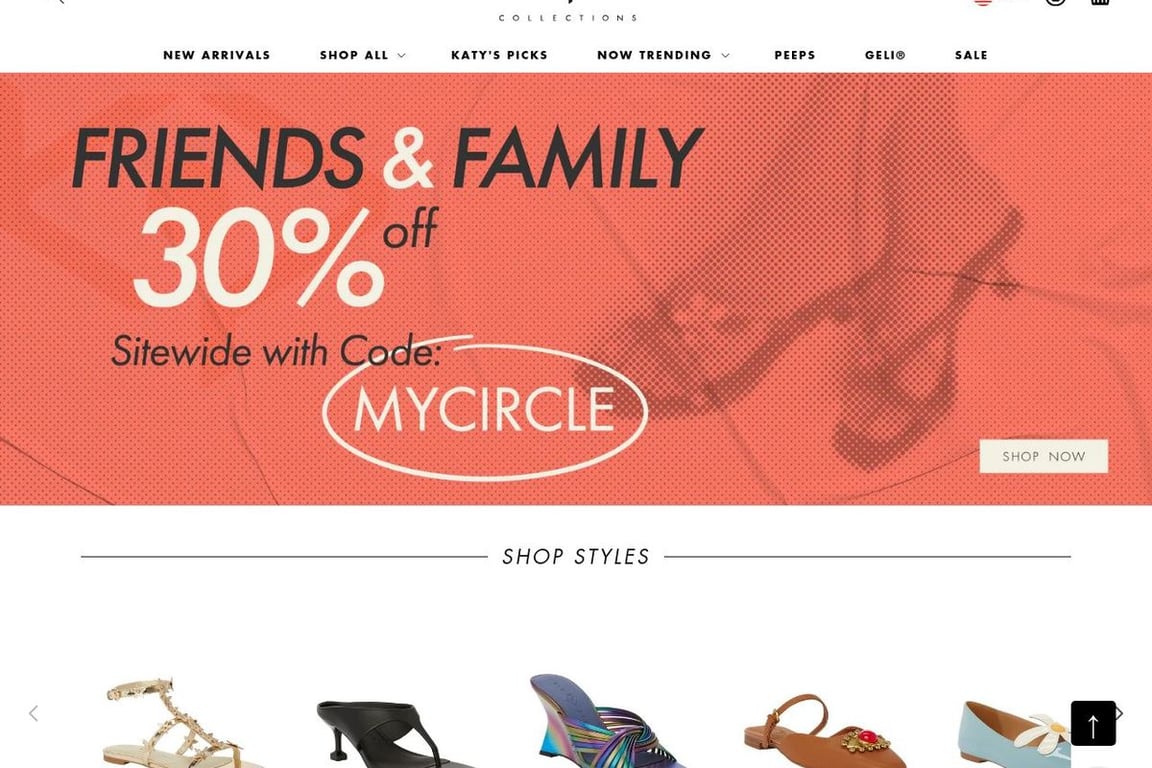 Katy Perry Collections homepage
