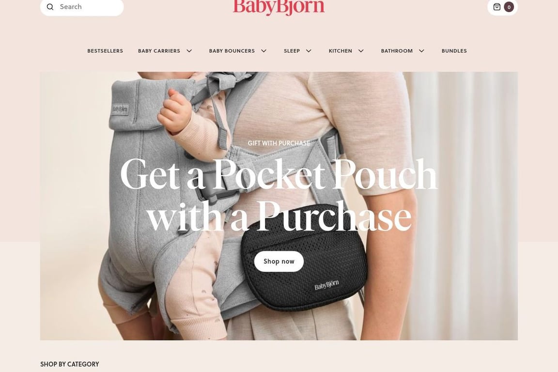 BabyBjorn homepage