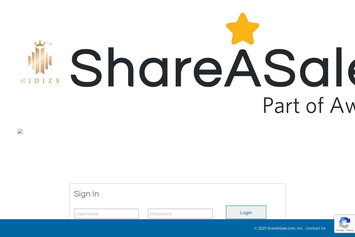 Hidizs affiliate program signup page