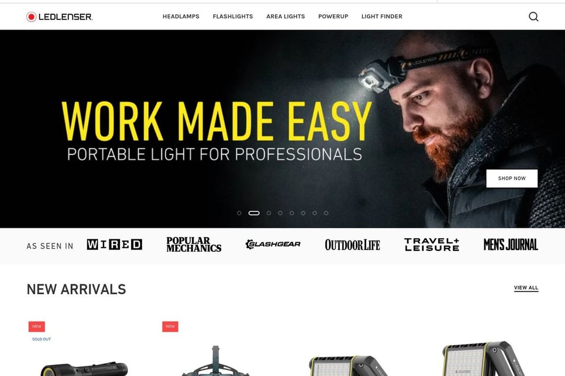 Ledlenser homepage
