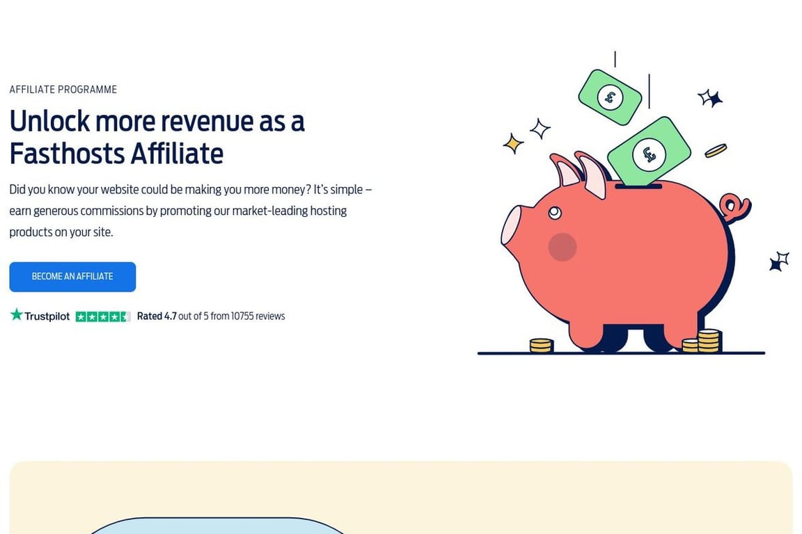 Fasthosts Internet Limited UK affiliate program signup page