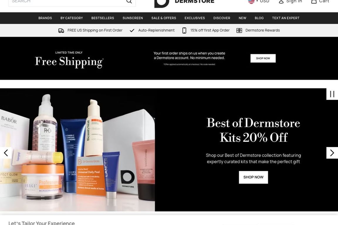SkinStore affiliate program signup page