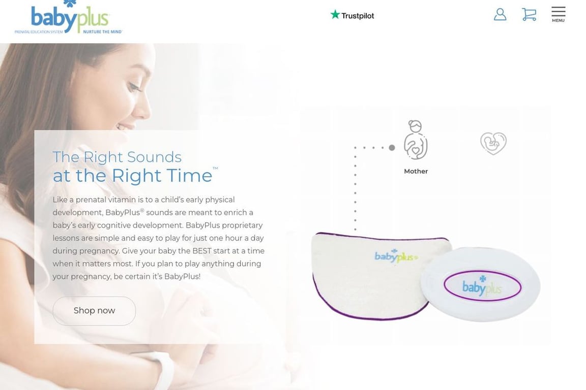 Baby Plus homepage