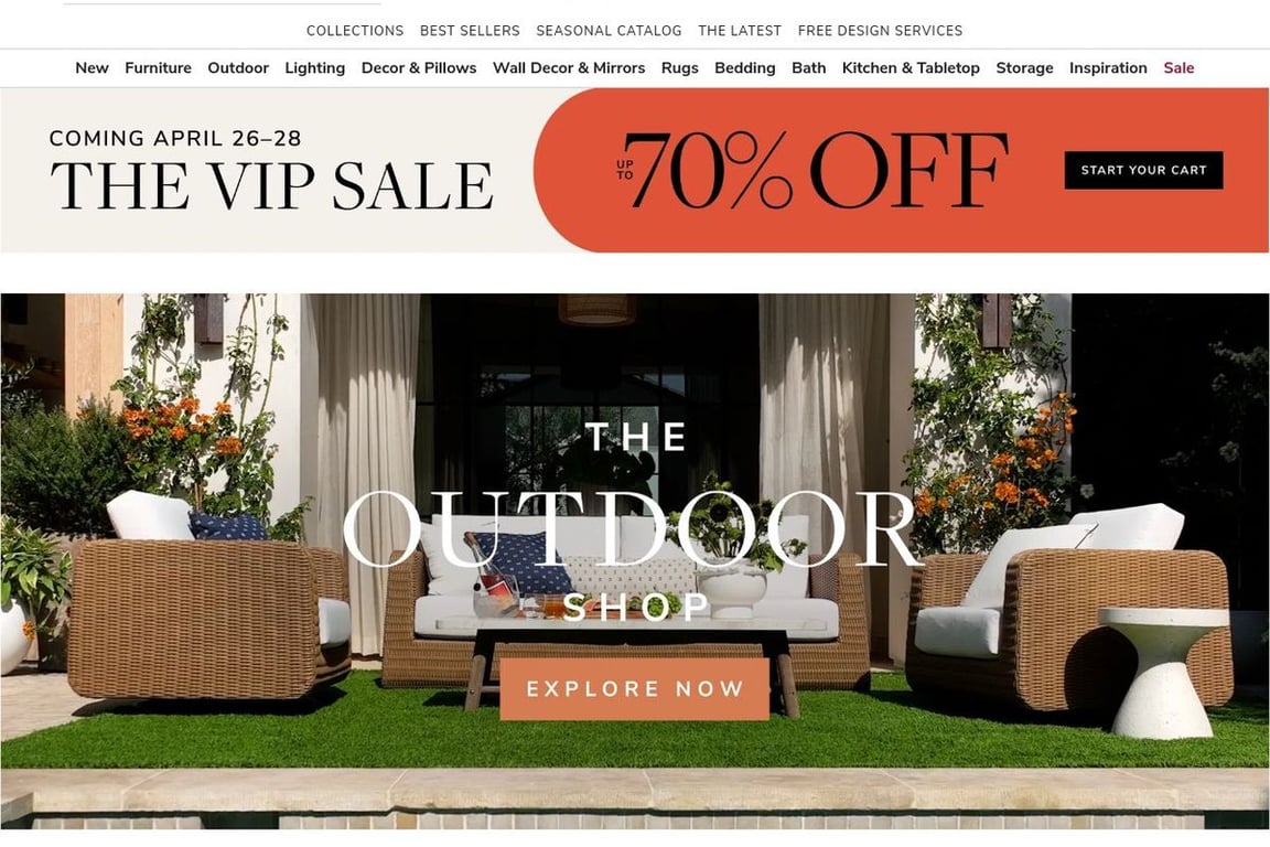 Joss & Main homepage