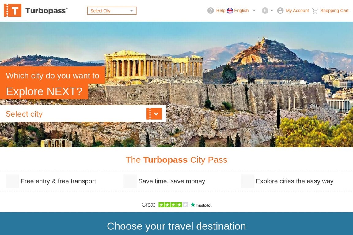Turbopass.com homepage