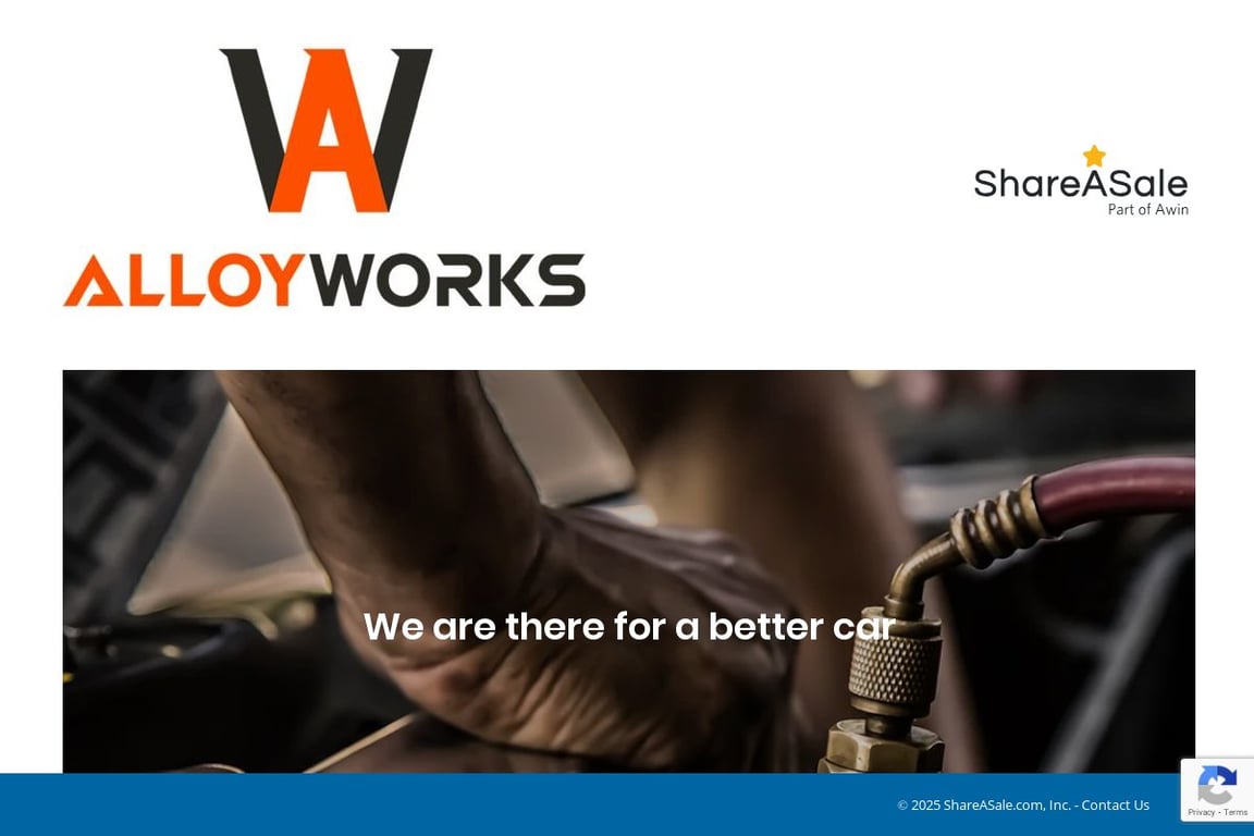 Alloy Works affiliate program signup page
