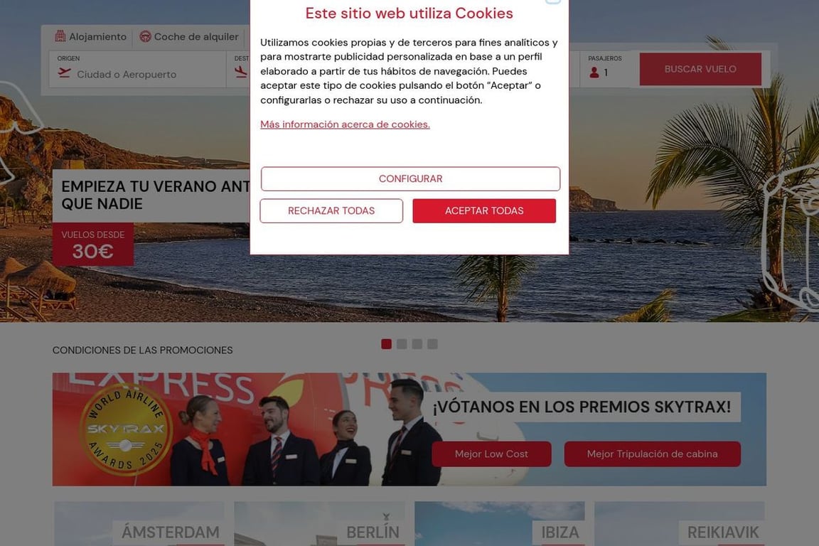 INTERNATIONAL PROGRAM IBERIA EXPRESS homepage