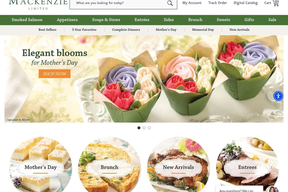 Chesapeake Fine Foods homepage