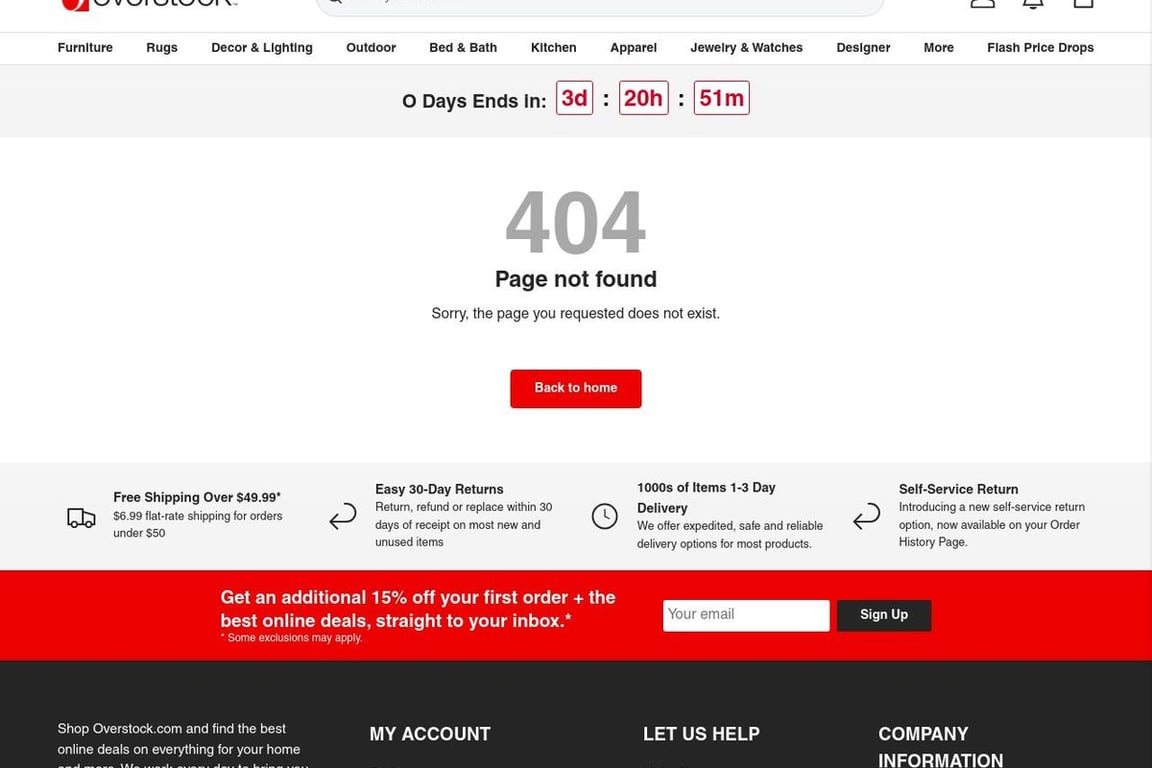 Overstock affiliate program signup page