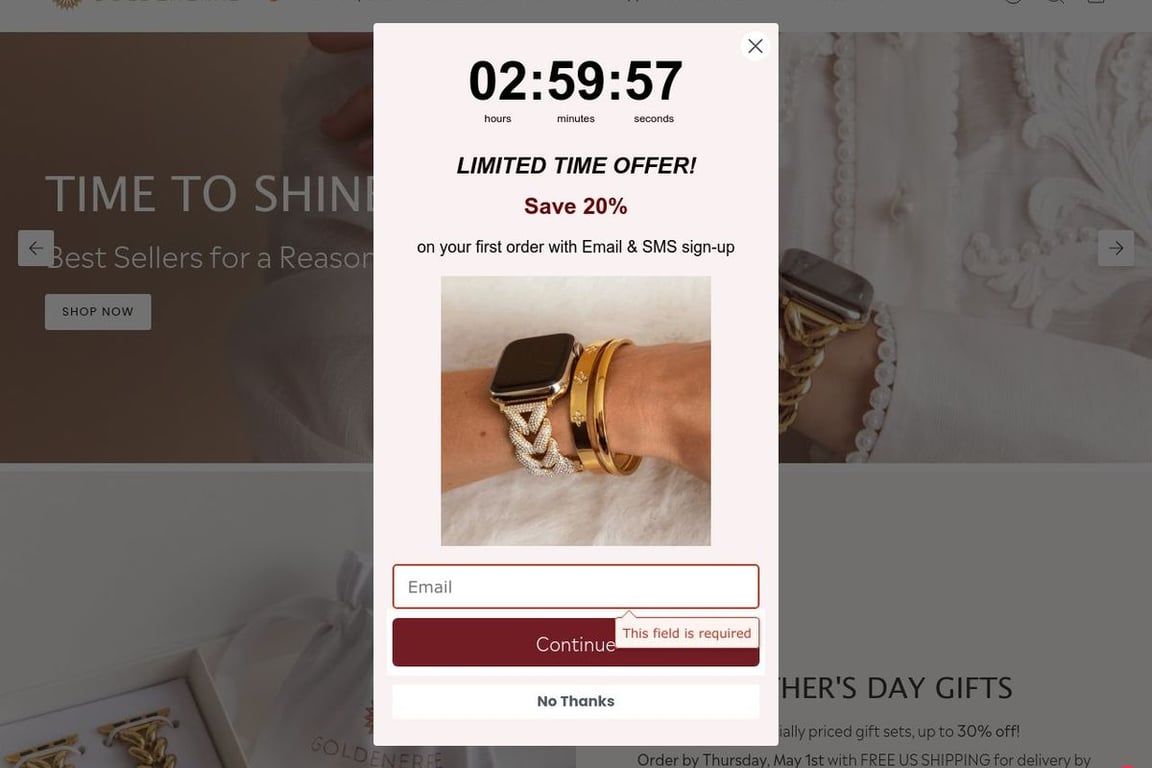 Goldenerre homepage
