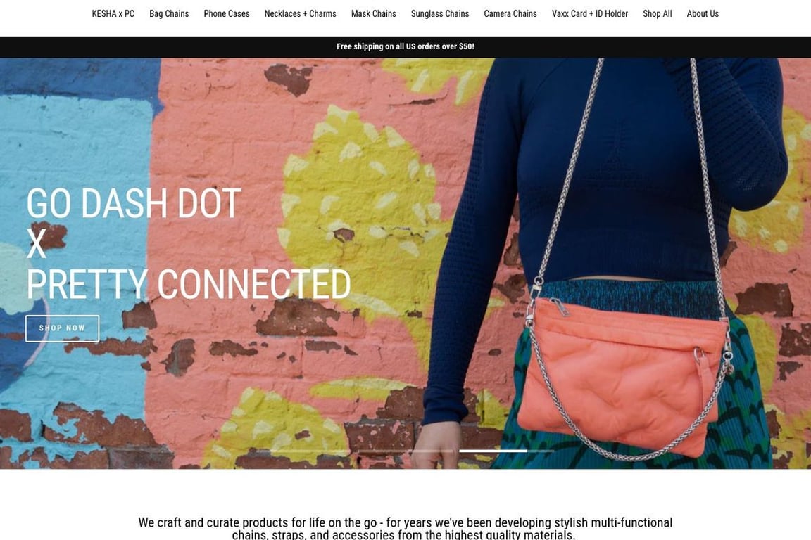 Pretty Connected homepage