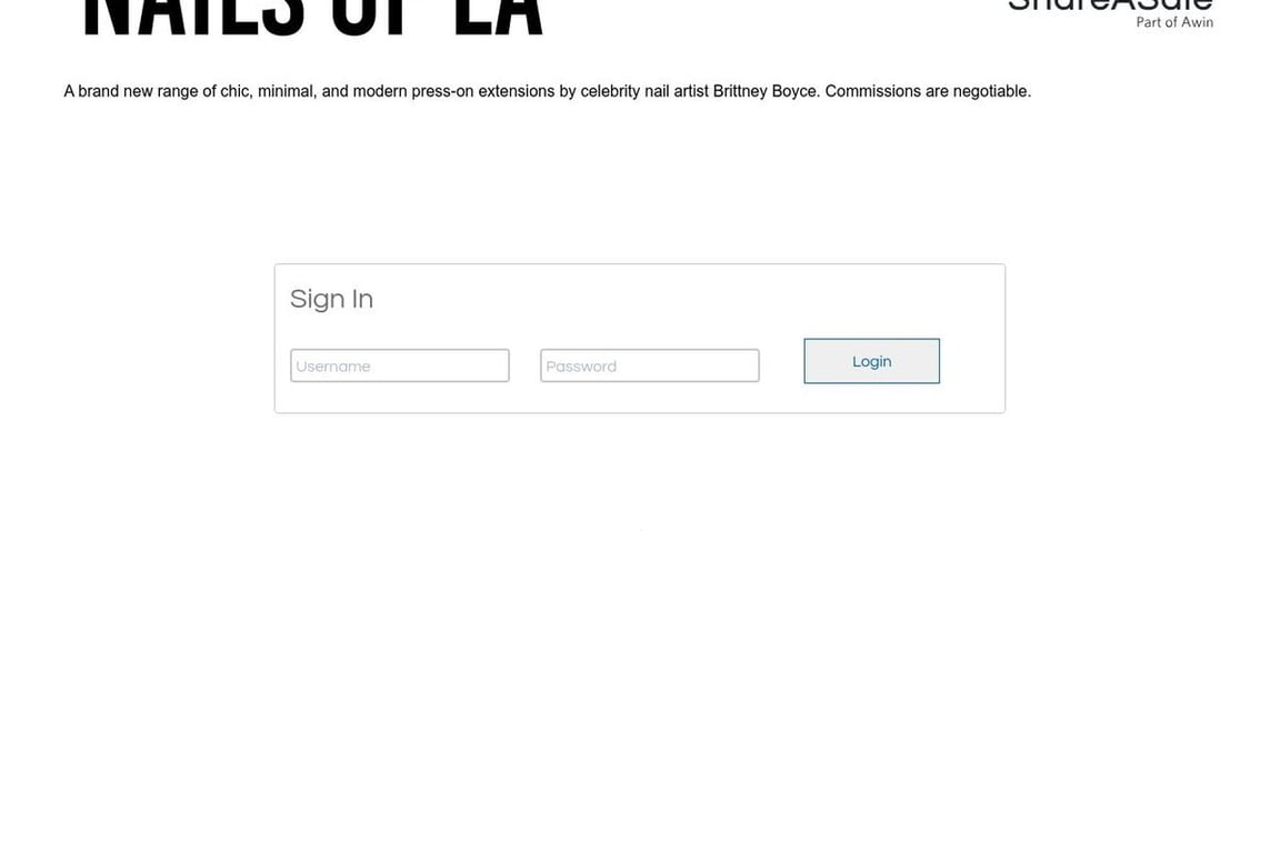 NAILSOFLA affiliate program signup page