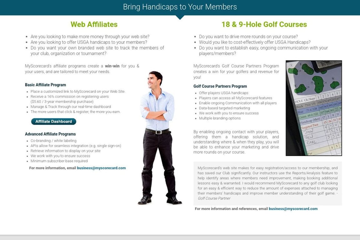 MyScoreCard affiliate program signup page