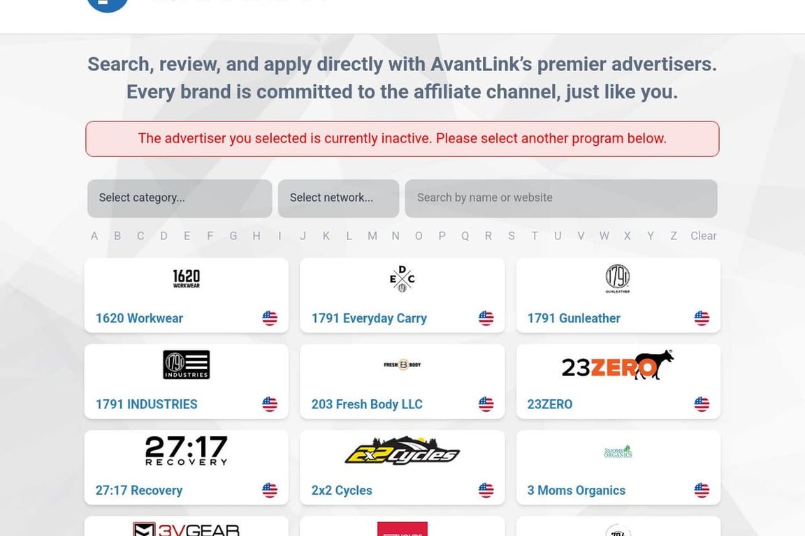 WESN GOODS affiliate program signup page