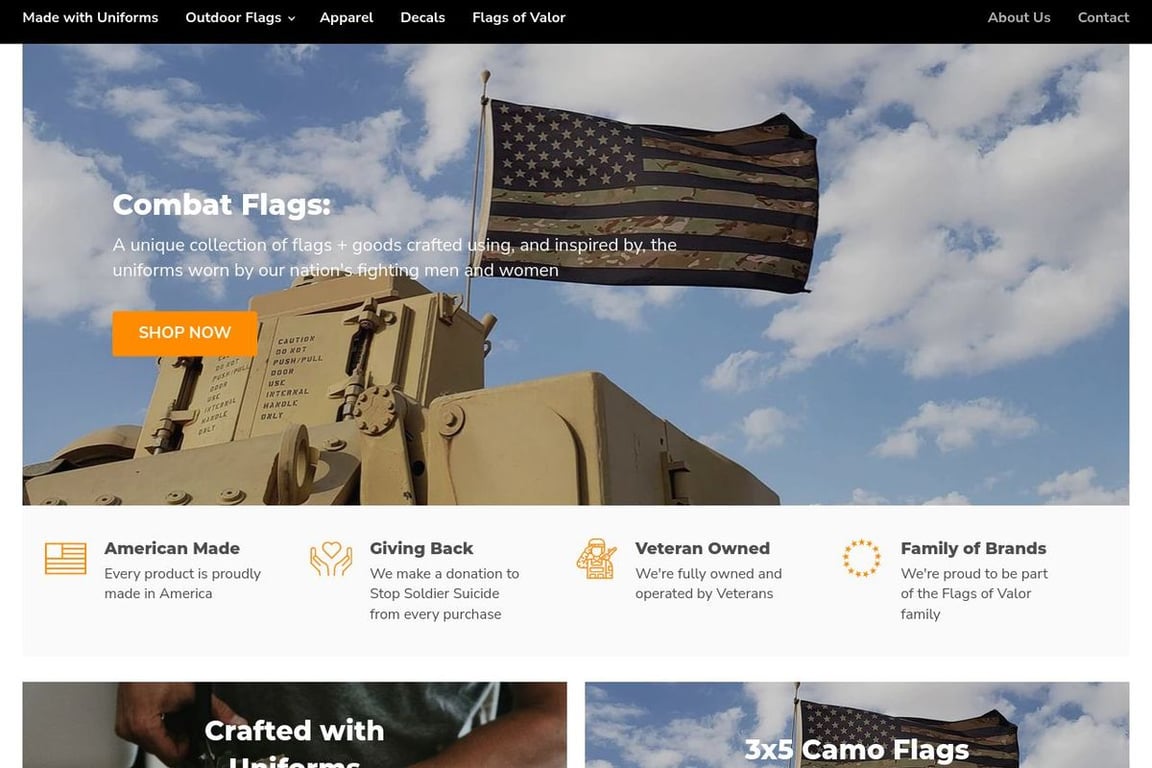 Combat Flags homepage