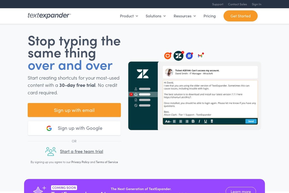 Smile Software homepage