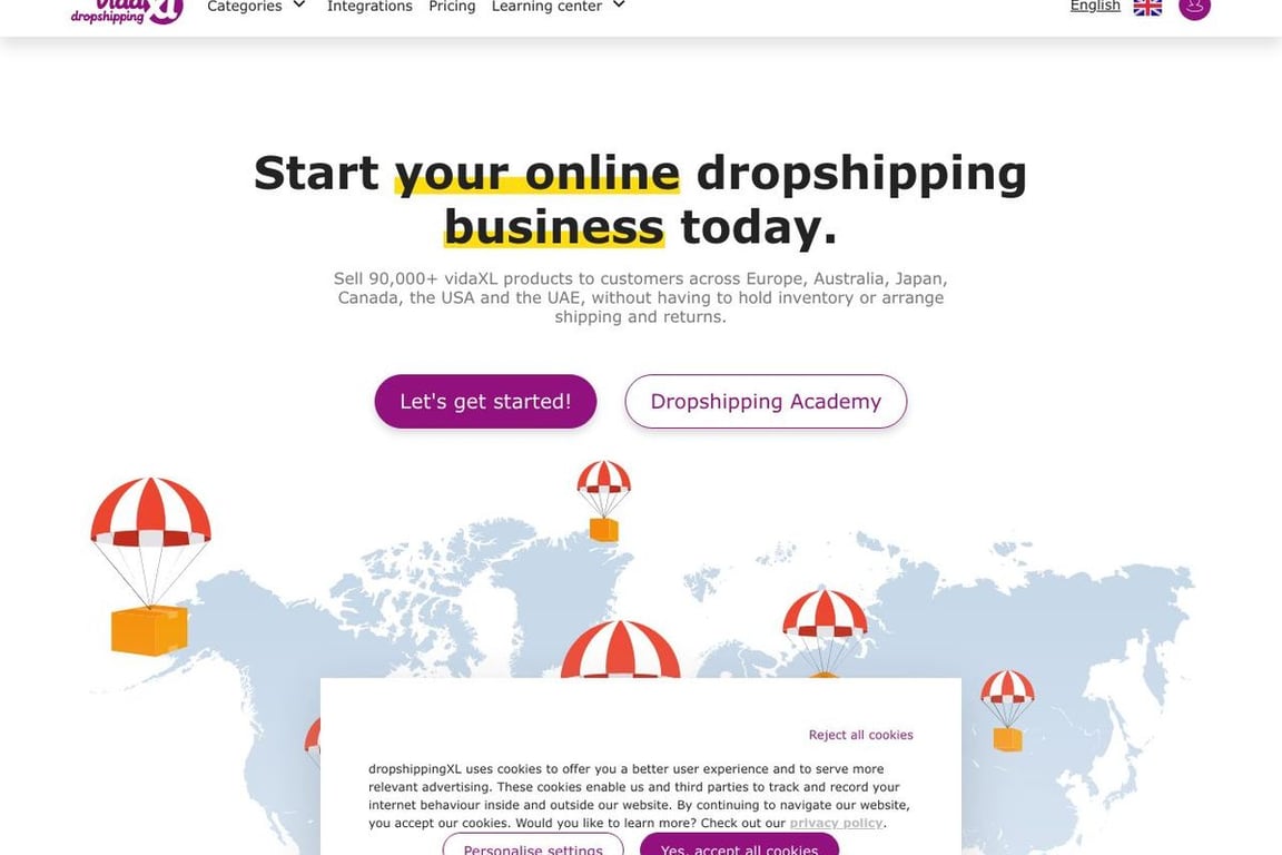 DropshippingXL homepage