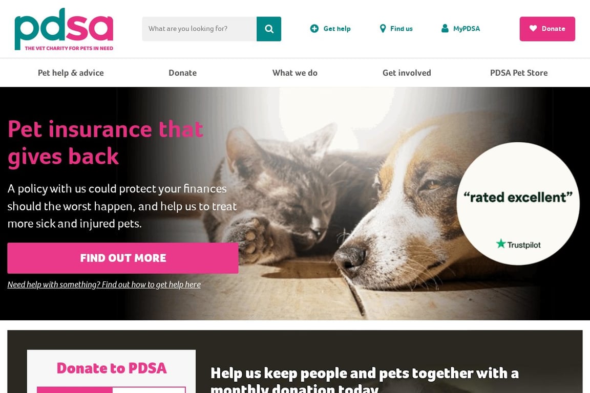 PDSA homepage