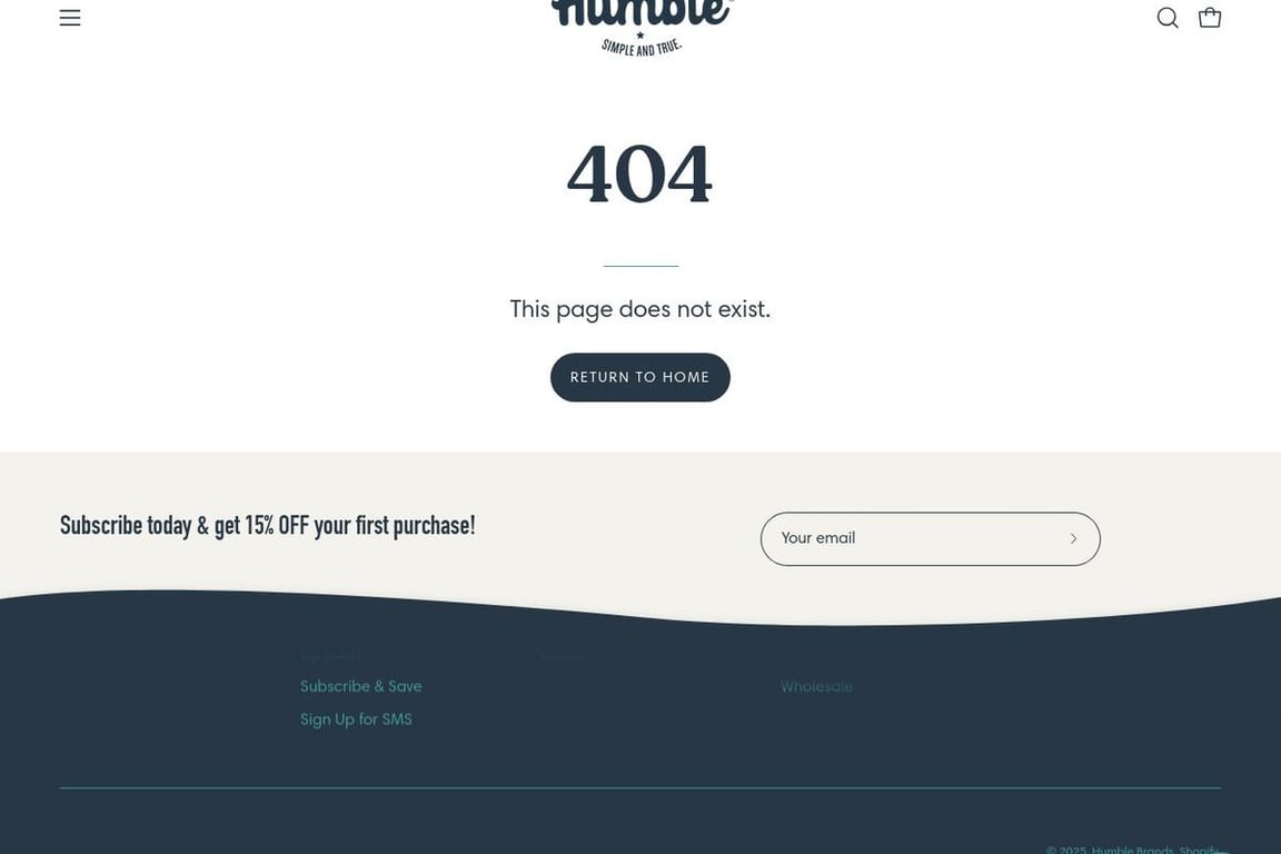Humble Brands affiliate program signup page