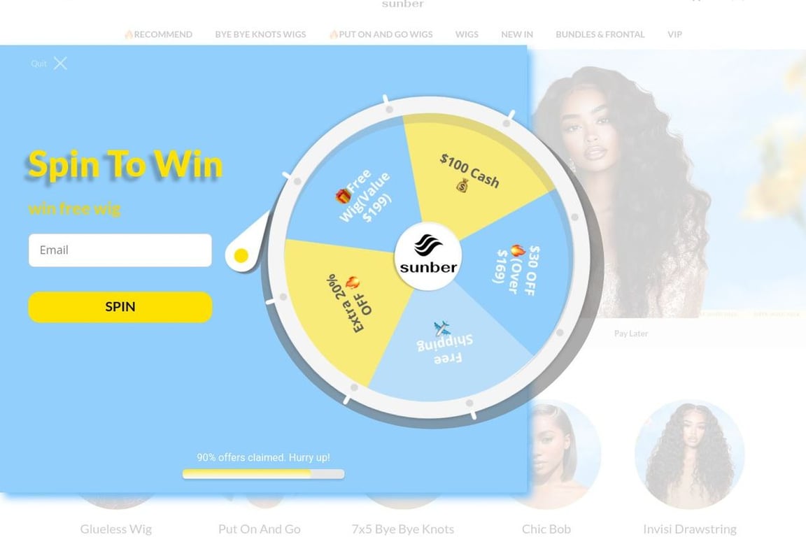 Sunber Hair homepage
