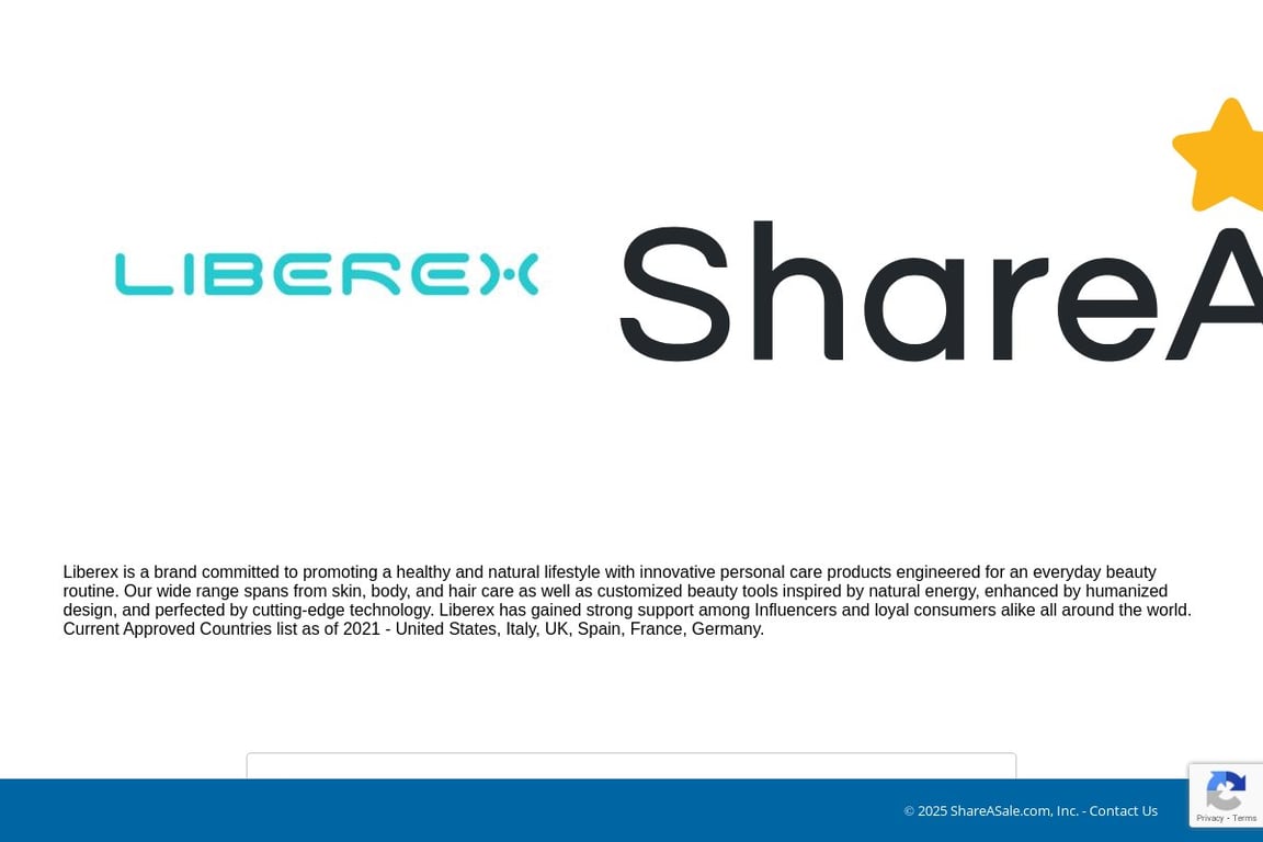 Liberex affiliate program signup page