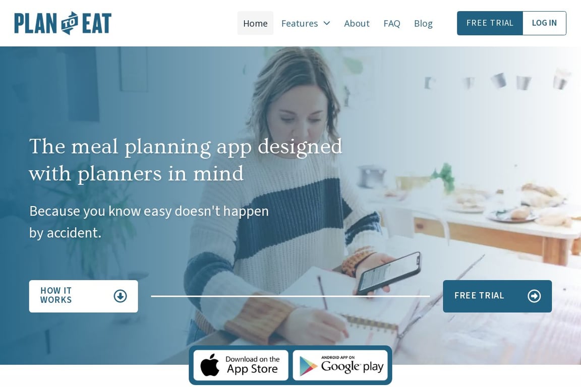 Plan to Eat homepage