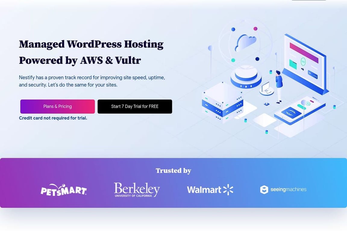 Nestify homepage