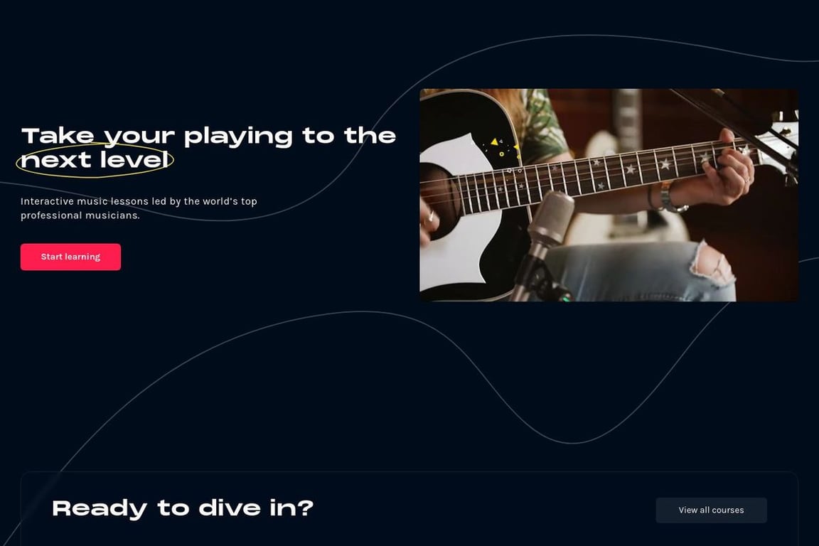 MusicGurus homepage
