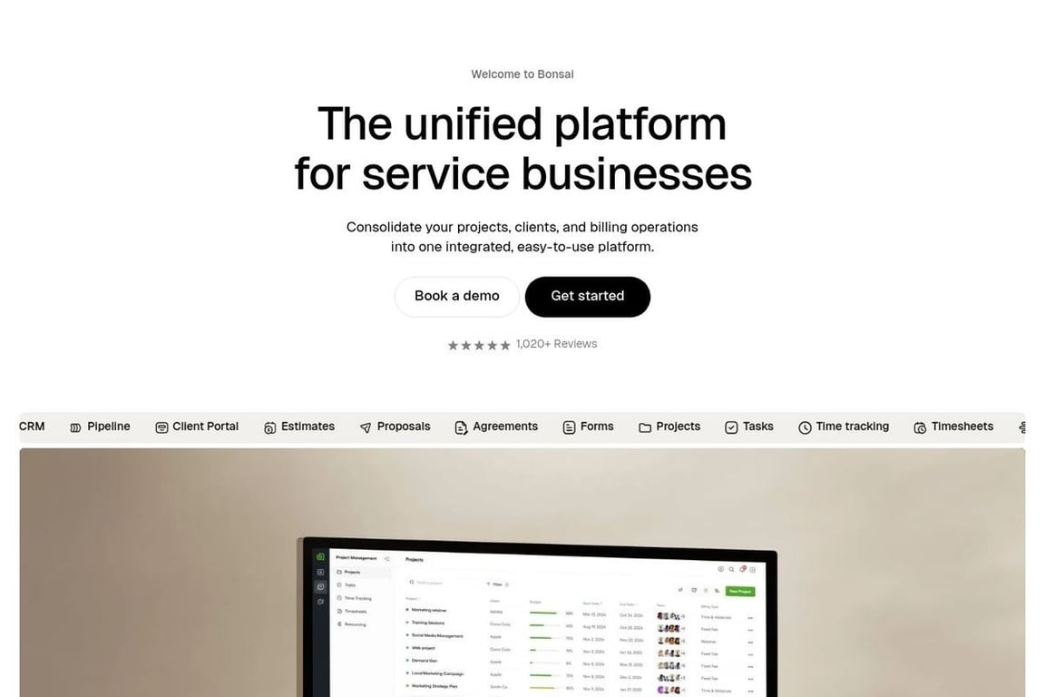 Bonsai homepage